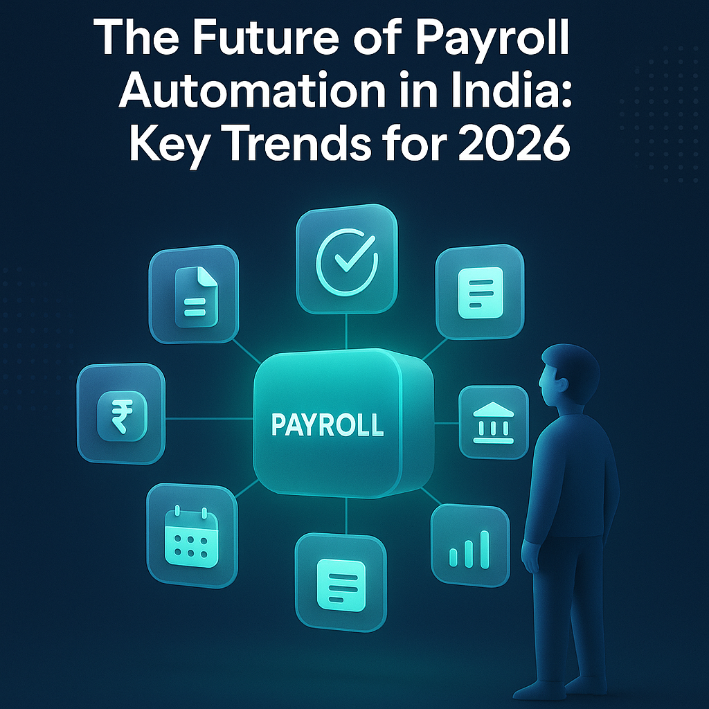 Explore the top payroll automation trends shaping Indian businesses in 2026. Learn how AI-driven payroll, compliance automation & HRMS integration will transform SME operations.