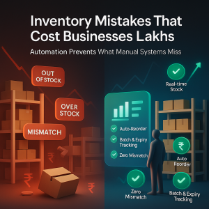 Discover the top inventory mistakes costing Indian SMEs lakhs in 2026 — and learn how automation prevents losses with real-time stock control and smart forecasting.